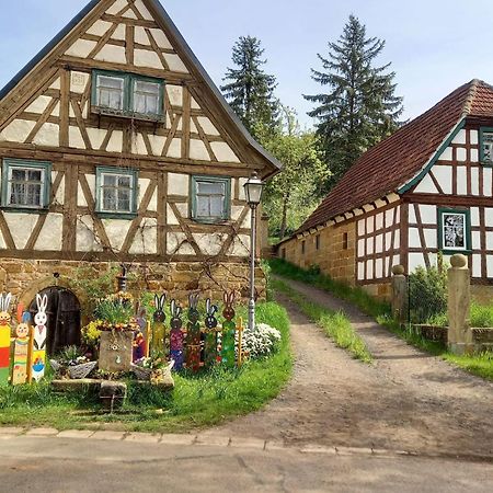 Ferienwohnung Pfadenhauer Pfarrweisach ภายนอก รูปภาพ